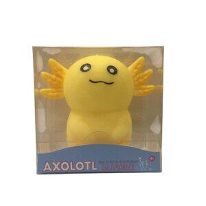 AXOLOTL Yellow Squeezable Squishy Stretchy Stress Relief 3" Character